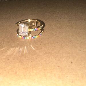 Women’s Rainbow Spiral Ring